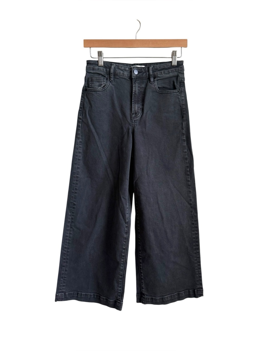 Bohme Atzi Wide Leg Jeans Charcoal Grey High Rise Women’s Size 26